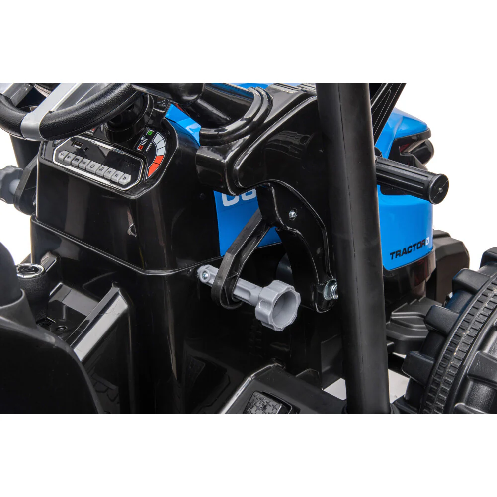 Kids' Pedal Tractor with Functional Loader and Backhoe Ride-On Toy - Image 10