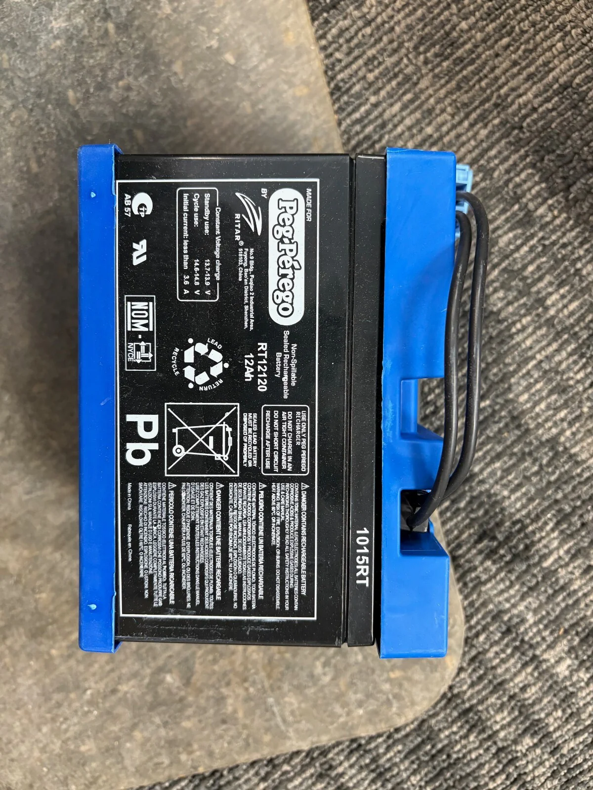 12V Rechargeable Battery for Children's Ride-On Vehicles