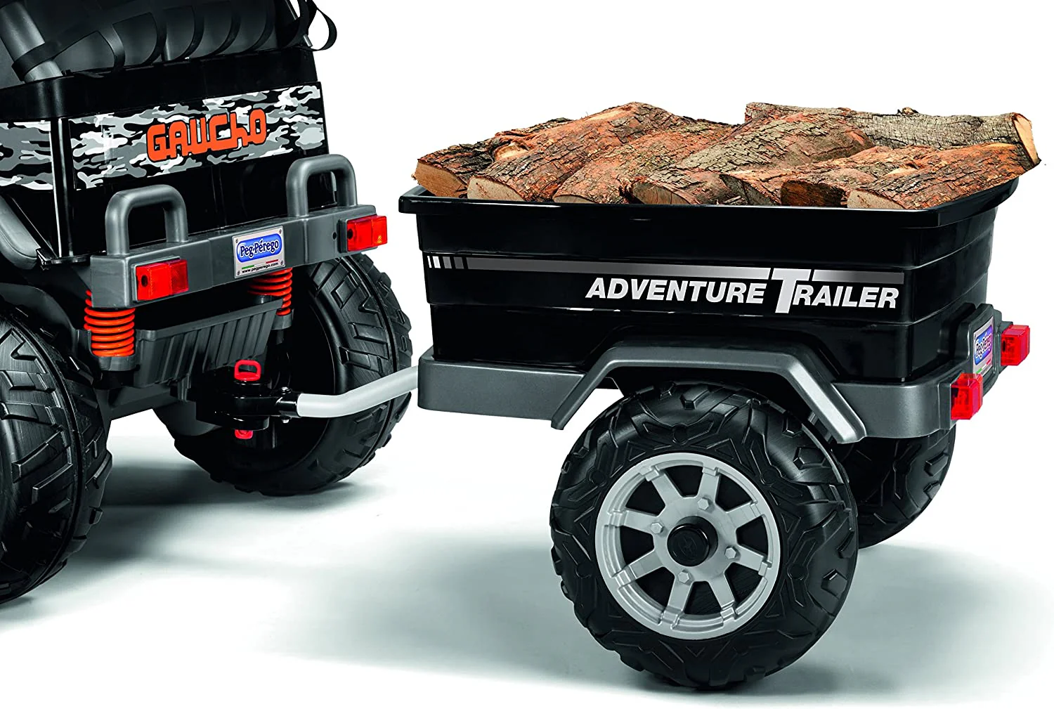 Peg Perego Adventure Trailer Ride On, Black - The Ultimate Outdoor Companion - Image 6