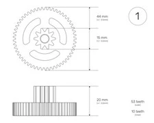 Replacement Motor Gears and Sprockets for Pedal Ride-On Toys Outlaw, Corral T-Rex, and Ranger 538 - Image 9