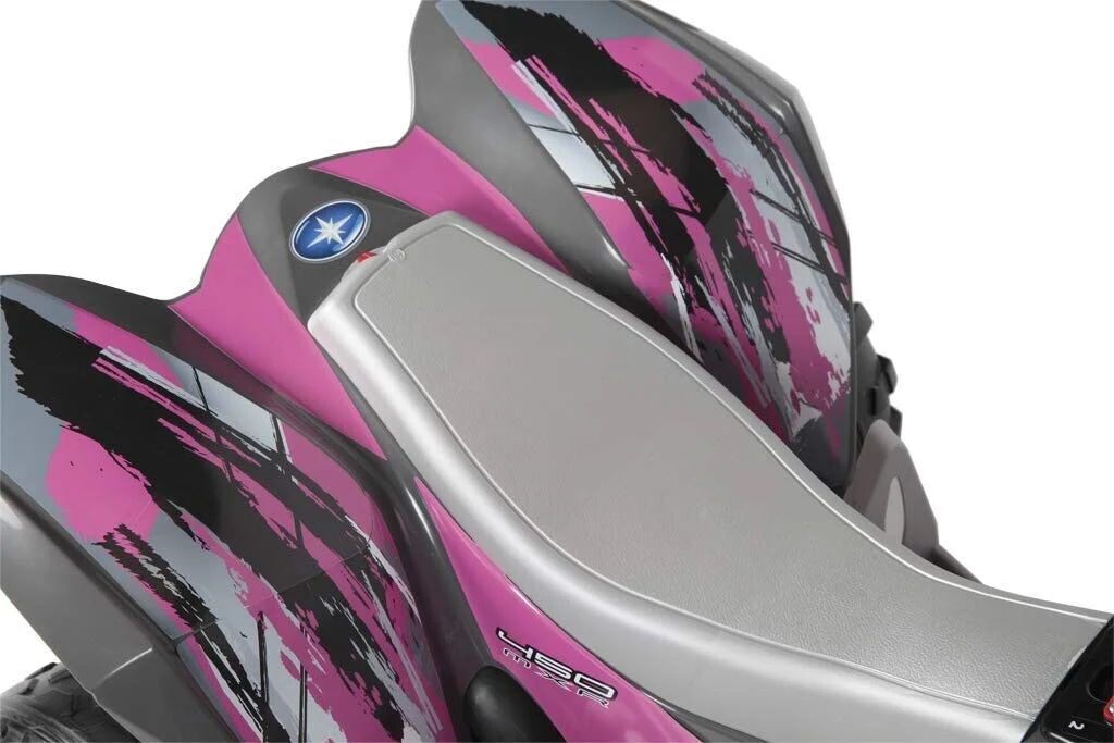 Peg Perego Polaris Outlaw Pink Electric Ride-On Quad 2-Speed 2.5 or 5 Mph 12V - Image 2