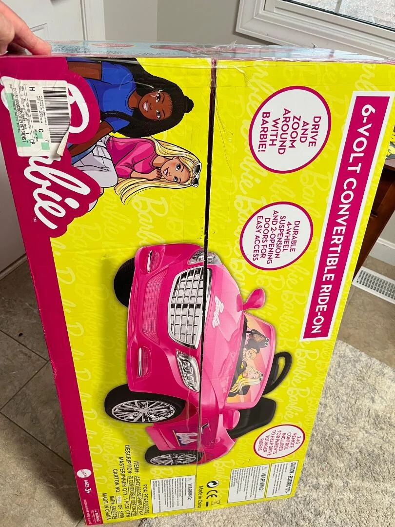 Pink Convertible Battery-Powered 6V Ride-On Car with Remote Control for Kids Ages 3+ - Image 7