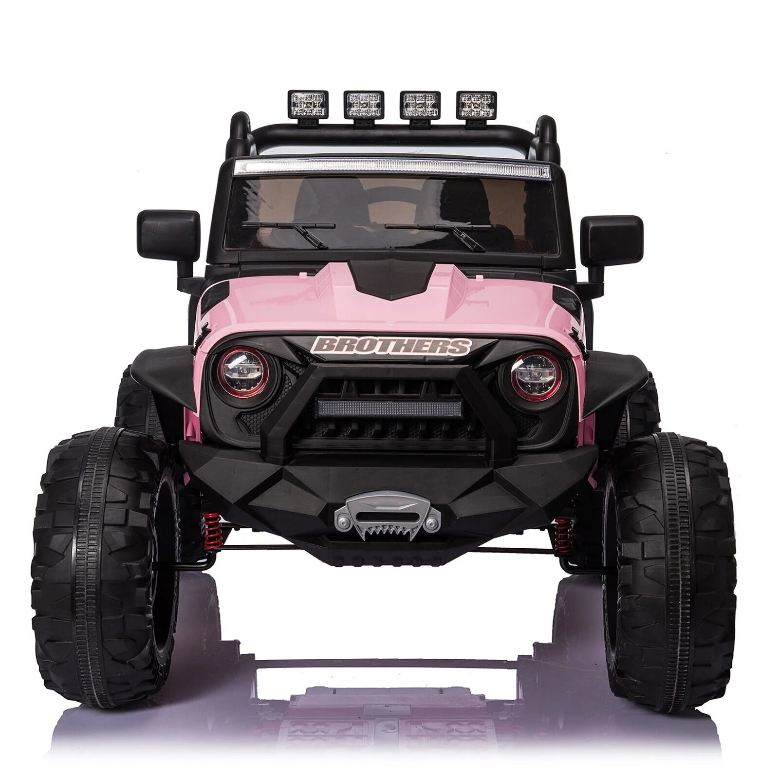PINK Kids 24V Ride On Car Truck with Remote Control and 400W Electric Power Wheels - Perfect Gift for Young Drivers - Image 3