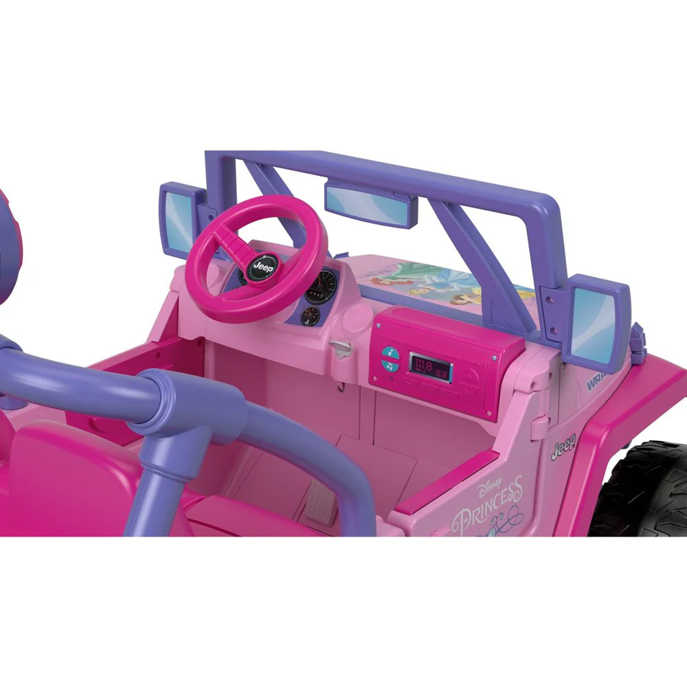 Pink Princess Electric Car Toy Truck SUV Ride On for Kids with Sound Effects - Ideal for Girls - Image 9