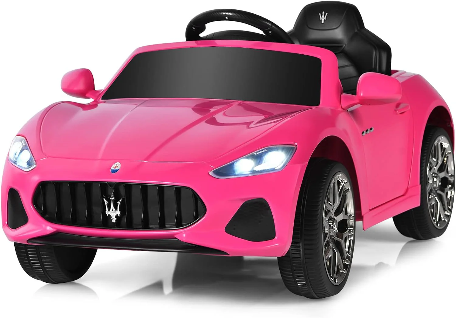 Pink Ride-On Licensed Maserati GranCabrio 12V Battery-Powered Motorized Car - Image 10