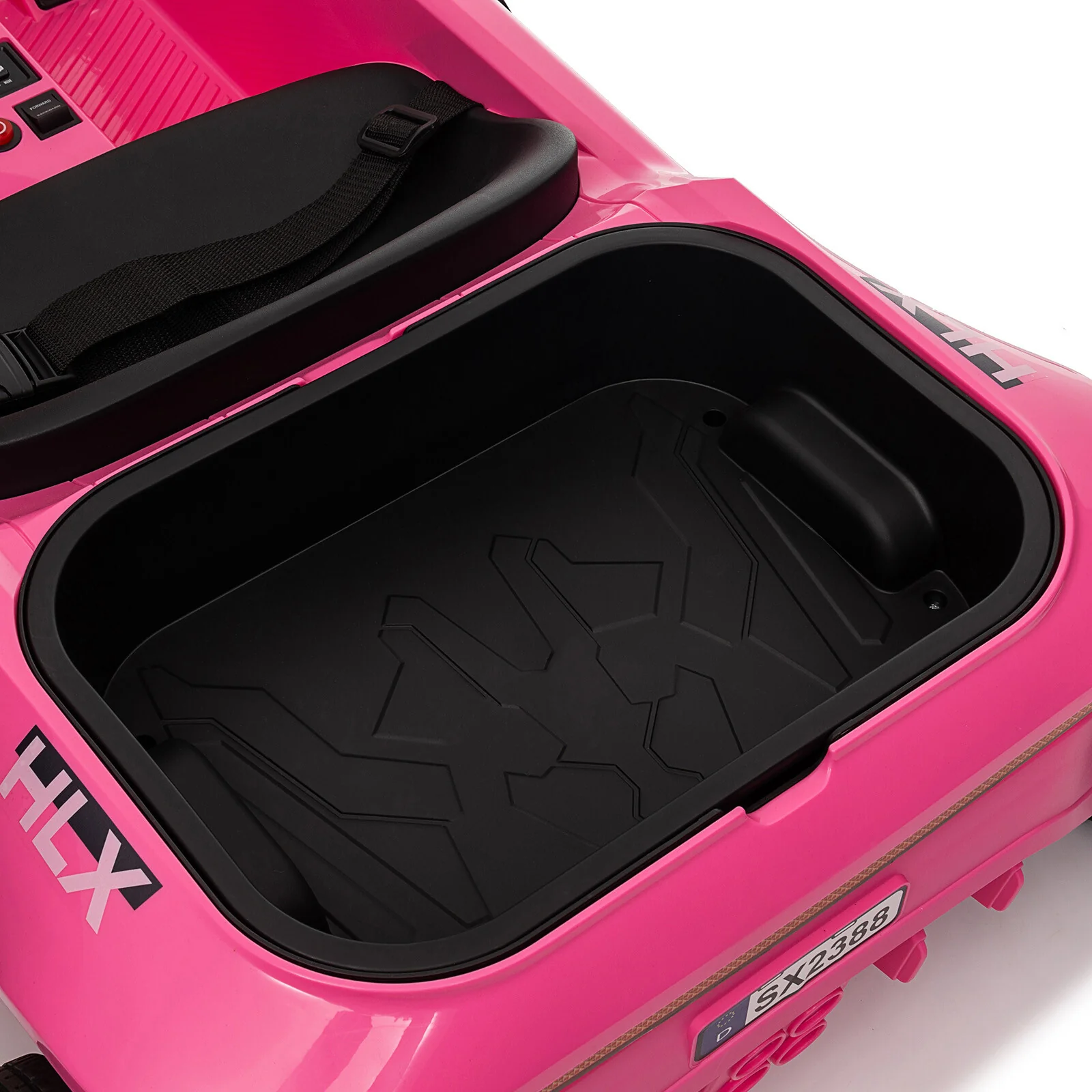 24V Rechargeable 2-Seater Kids Ride-On Car with Music, Remote Control – Available in Pink, Yellow, Blue, and Red - Image 11
