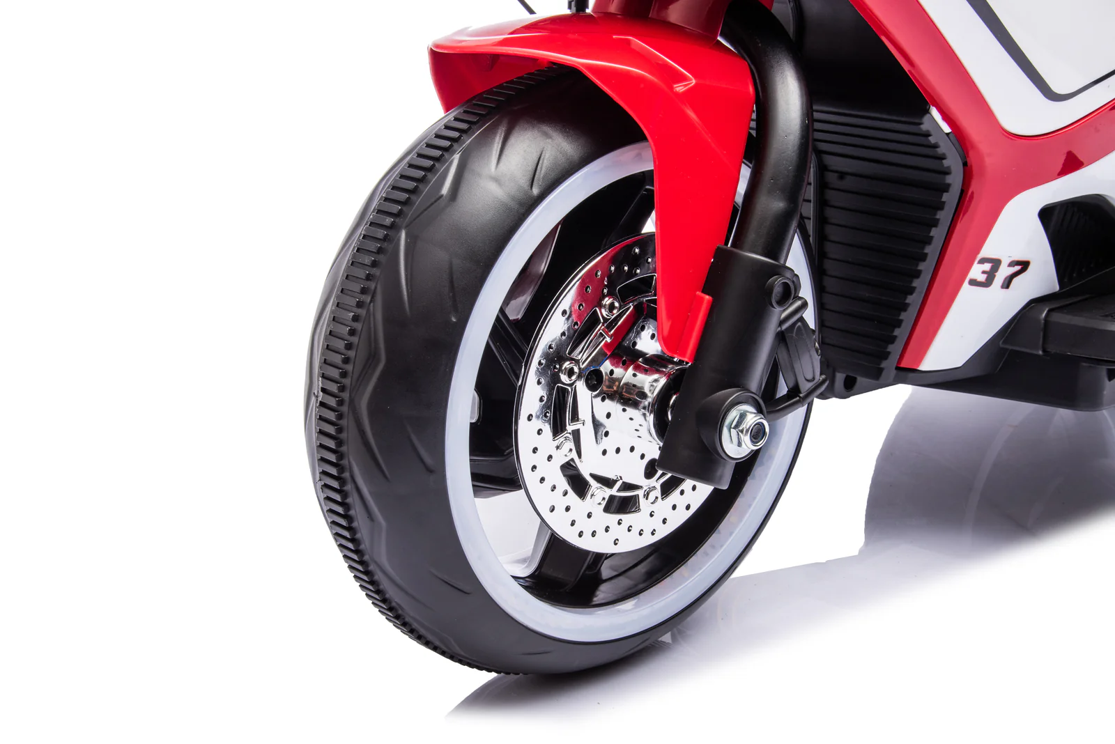 6V Red Plastic Kids Electric Motorcycle Toy - Image 6