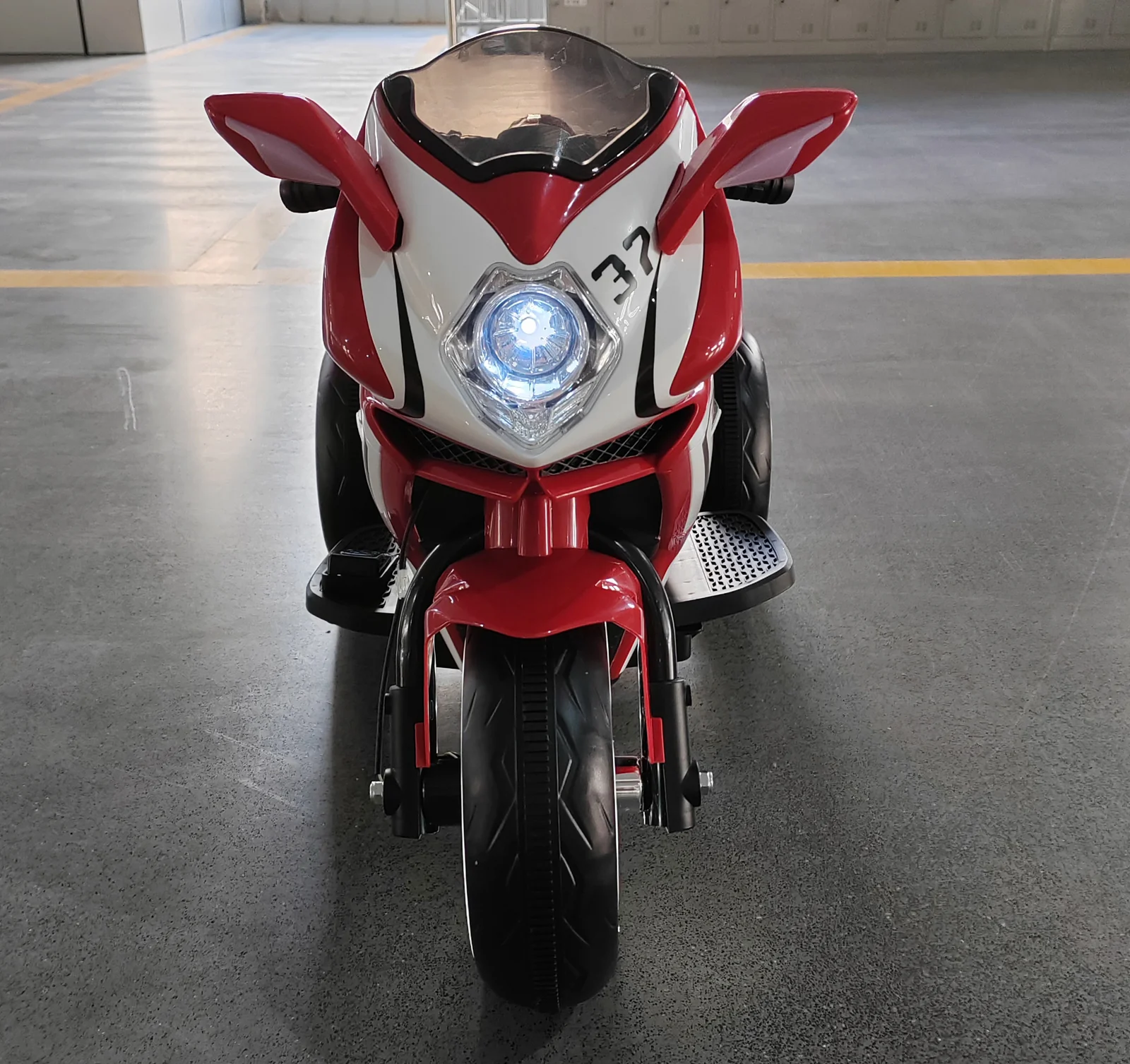 6V Red Plastic Kids Electric Motorcycle Toy - Image 8