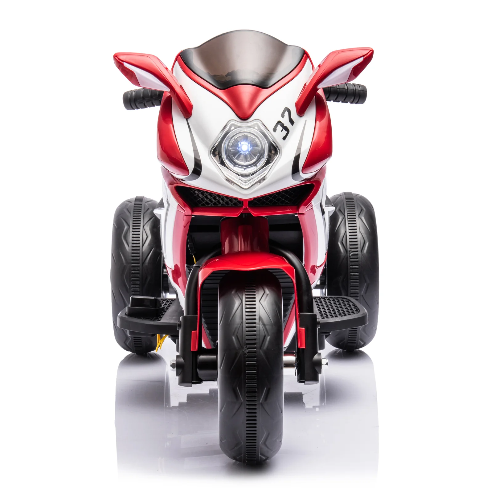 6V Red Plastic Electric Motorcycle for Kids Toy Car - Image 2