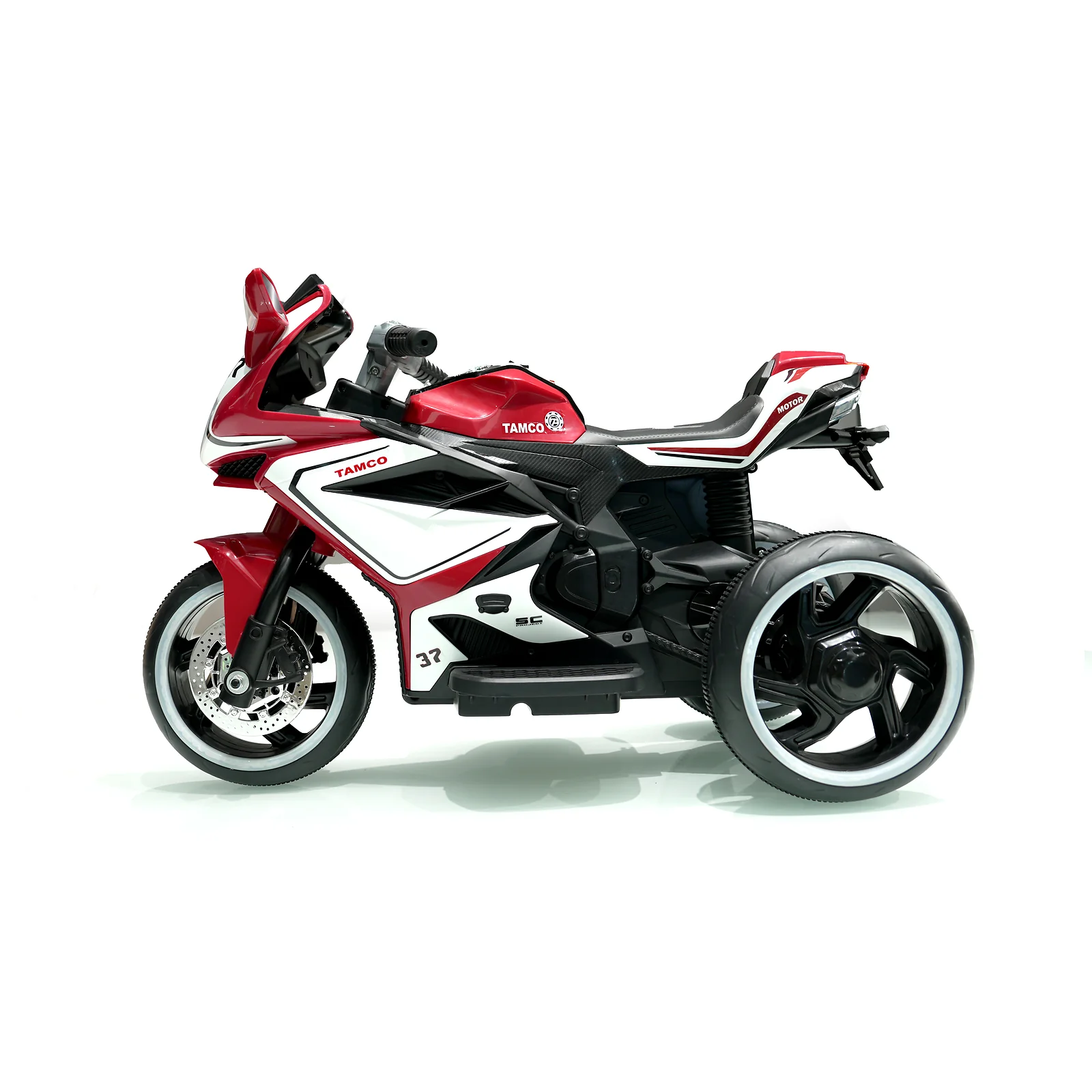 6V Red Plastic Electric Motorcycle for Kids Toy Car - Image 4