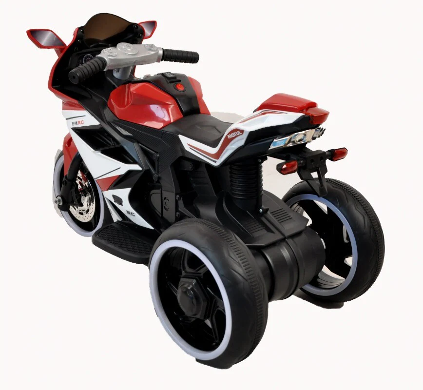 Red Plastic 6V Electric Kids Motorcycle Toy Car - Image 12
