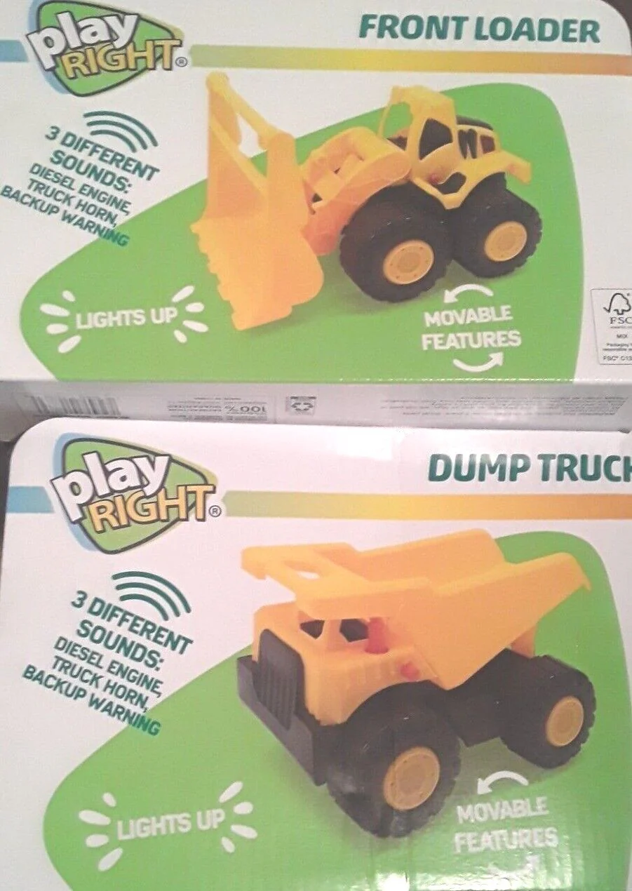 Exciting Construction Playset with Front Loader, Dump Truck, and Bulldozer Sounds and Lights - Image 2