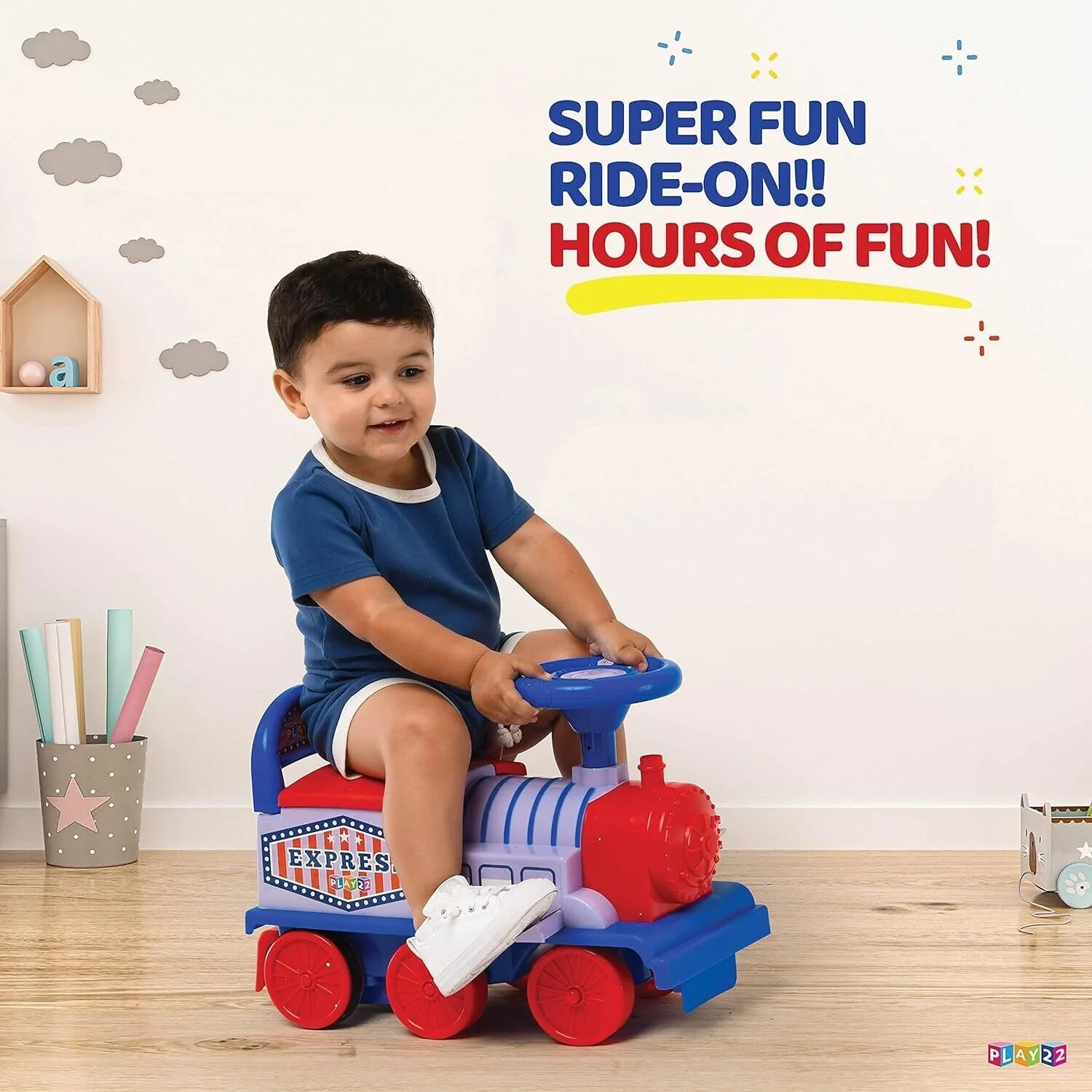 Play22 Electric Ride On Train Set with Tracks - Interactive Toy Train for Kids - Image 4