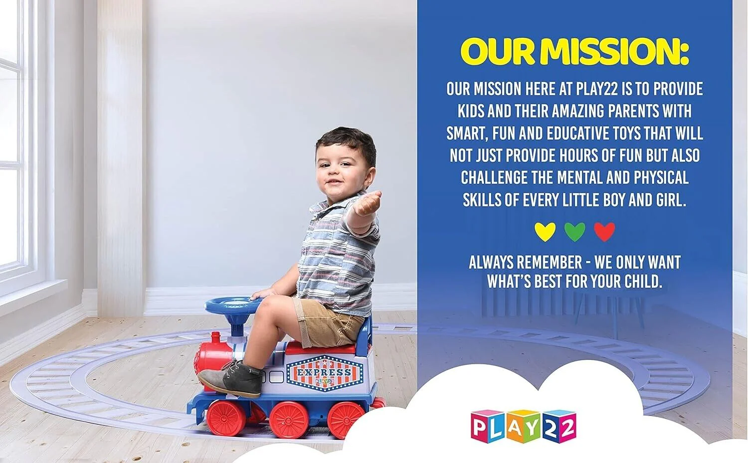 Play22 Electric Ride On Train Set with Tracks - Interactive Toy Train for Kids - Image 7