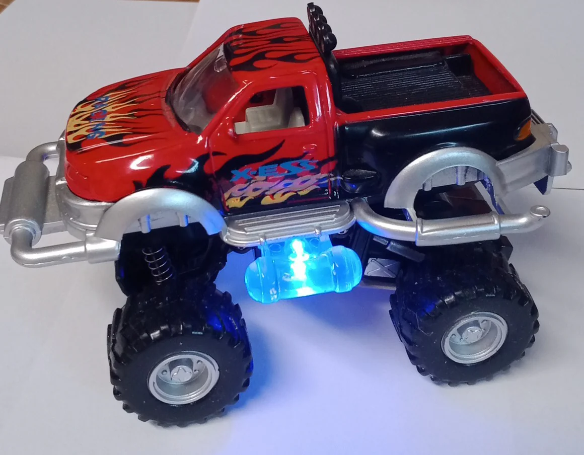 Red Push-Back Monster Truck by Playmaker Toys