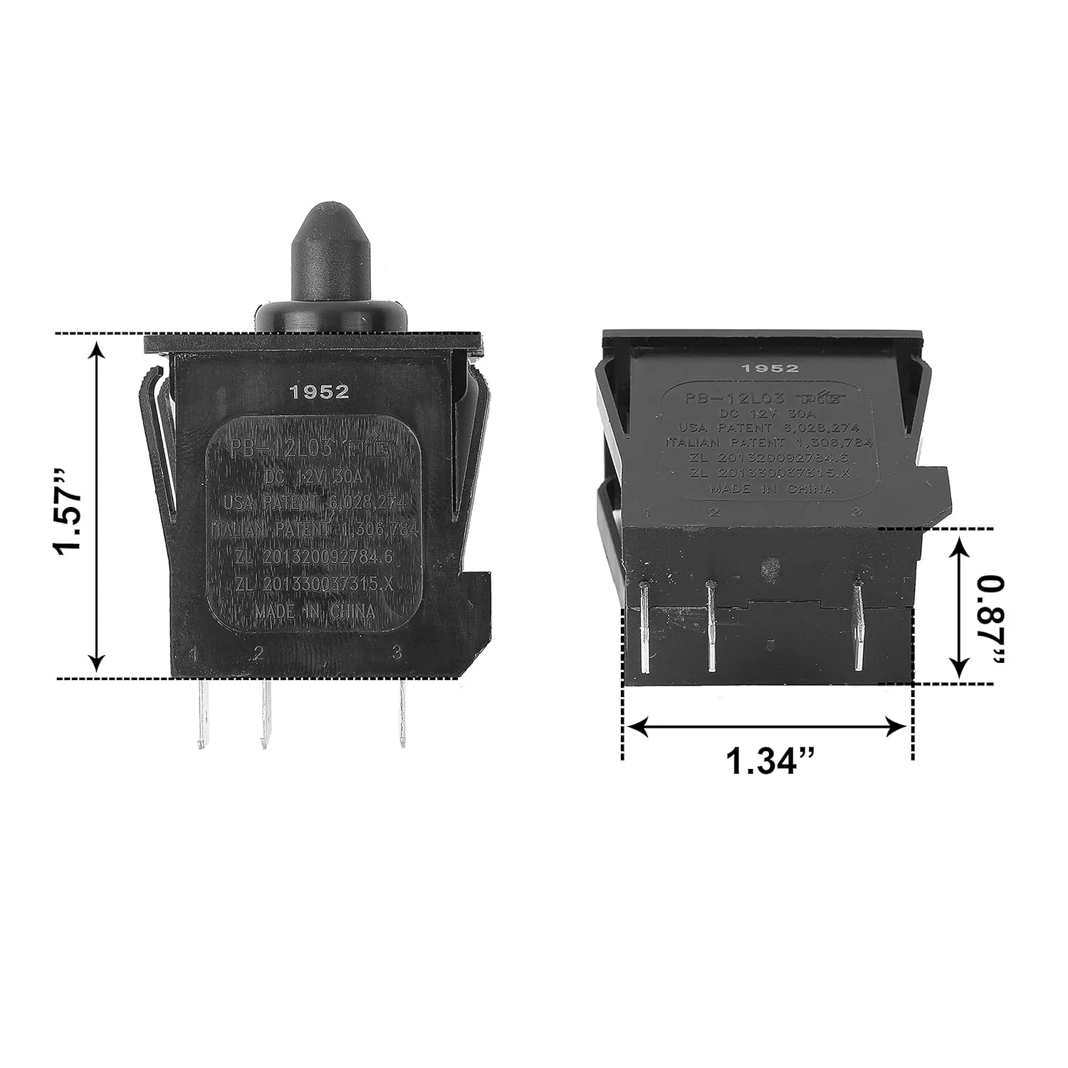 Plunger Style Accelerator Foot Switch Components for Kids Ride-On Vehicles - Image 2