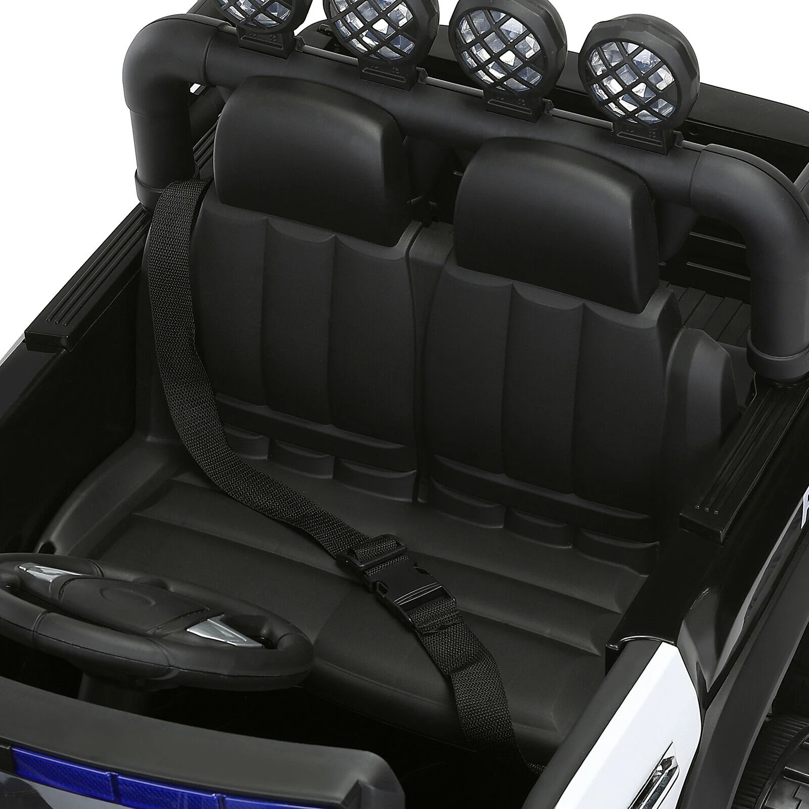 Police Car Truck for Kids with 12V Battery, 6 Wheels, LED Lights, Intercom, Siren, and Remote Control - Image 12