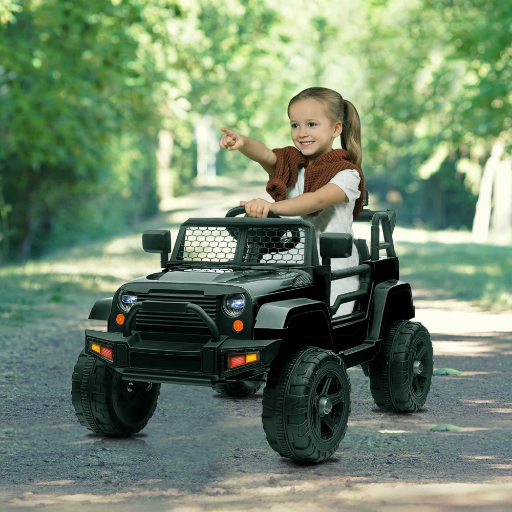 Police Jeep Ride-On Car for Kids with Remote Control and Big Hubs - Image 5