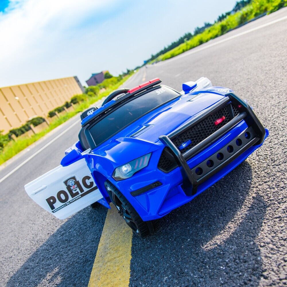 Police Sports Car 12V Ride-On with Remote Control, Lights, and Siren for Kids - Image 25