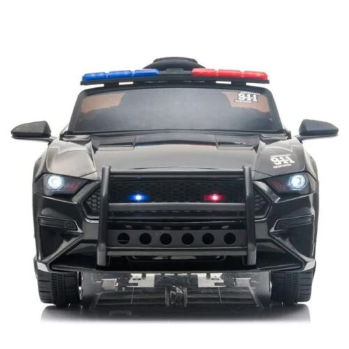 Police Sports Car for Kids with Remote Control, LED Lights, and Siren - 12V Ride On Toy - Image 2