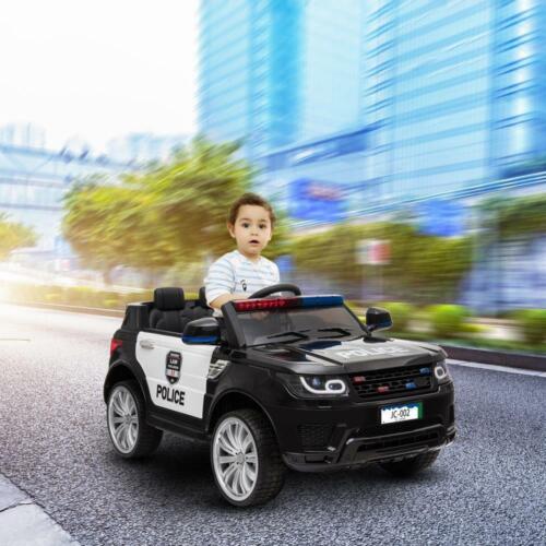Police SUV 12V Electric Ride-On Car with Remote Control, LED Lights, and Music for Kids - Image 12