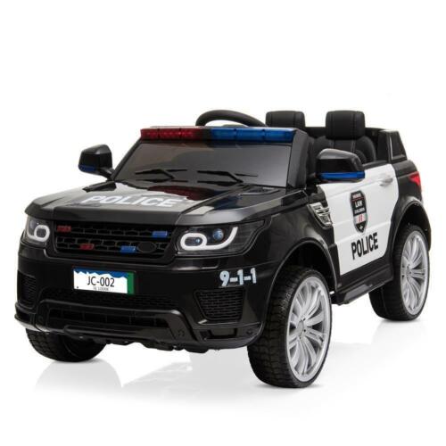 Police SUV 12V Electric Ride-On Car with Remote Control, LED Lights, and Music for Kids - Image 2