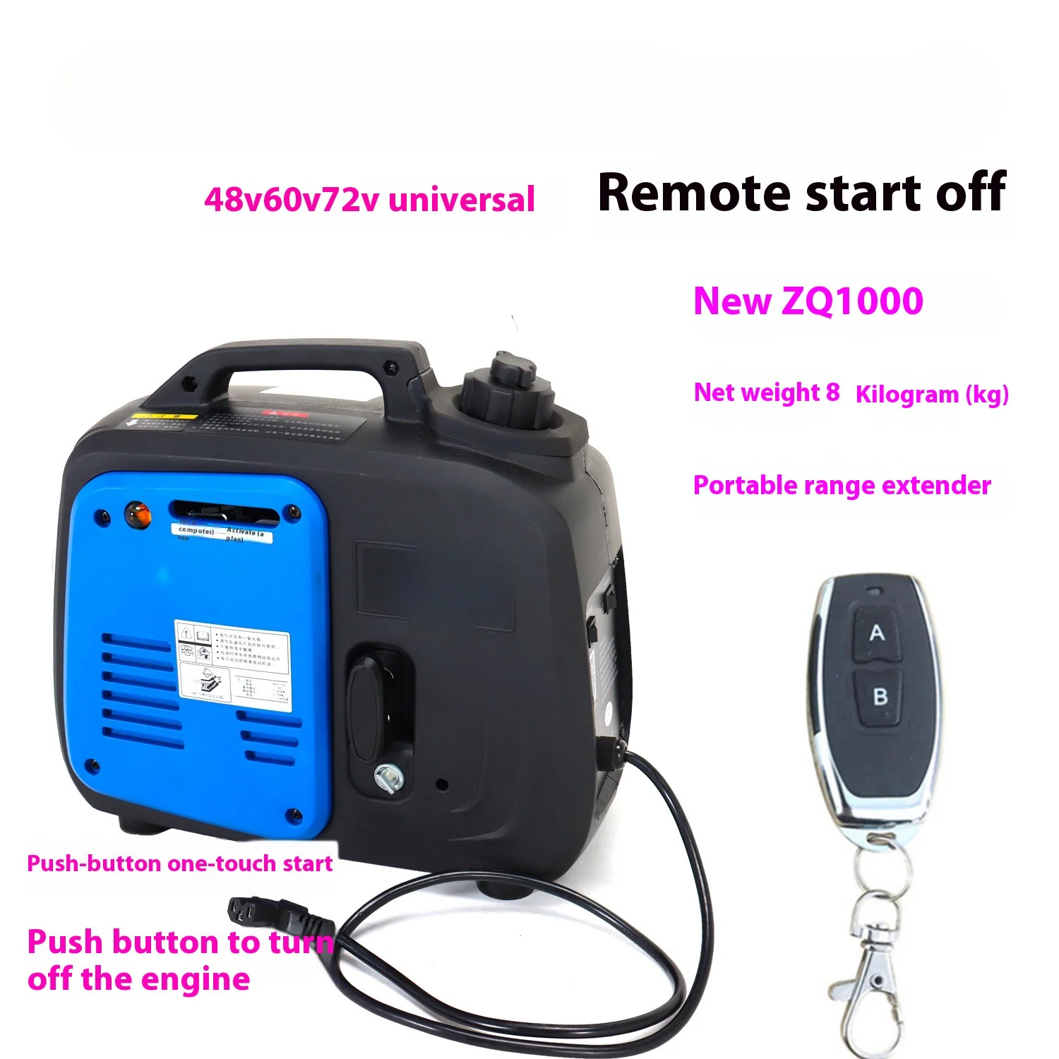 Portable Range Extender DC Generator Equipment with No-Installation Design
