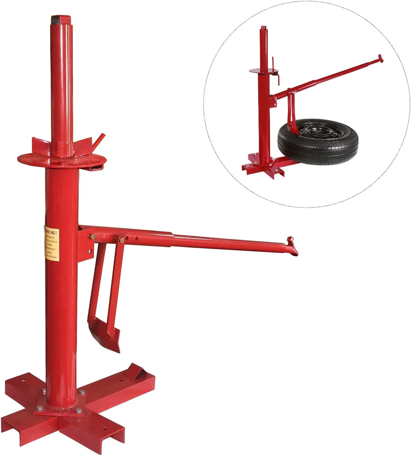 Portable Manual Tire Changer Machine for Car, Truck, and Motorcycle with Bead Breaker - Image 6