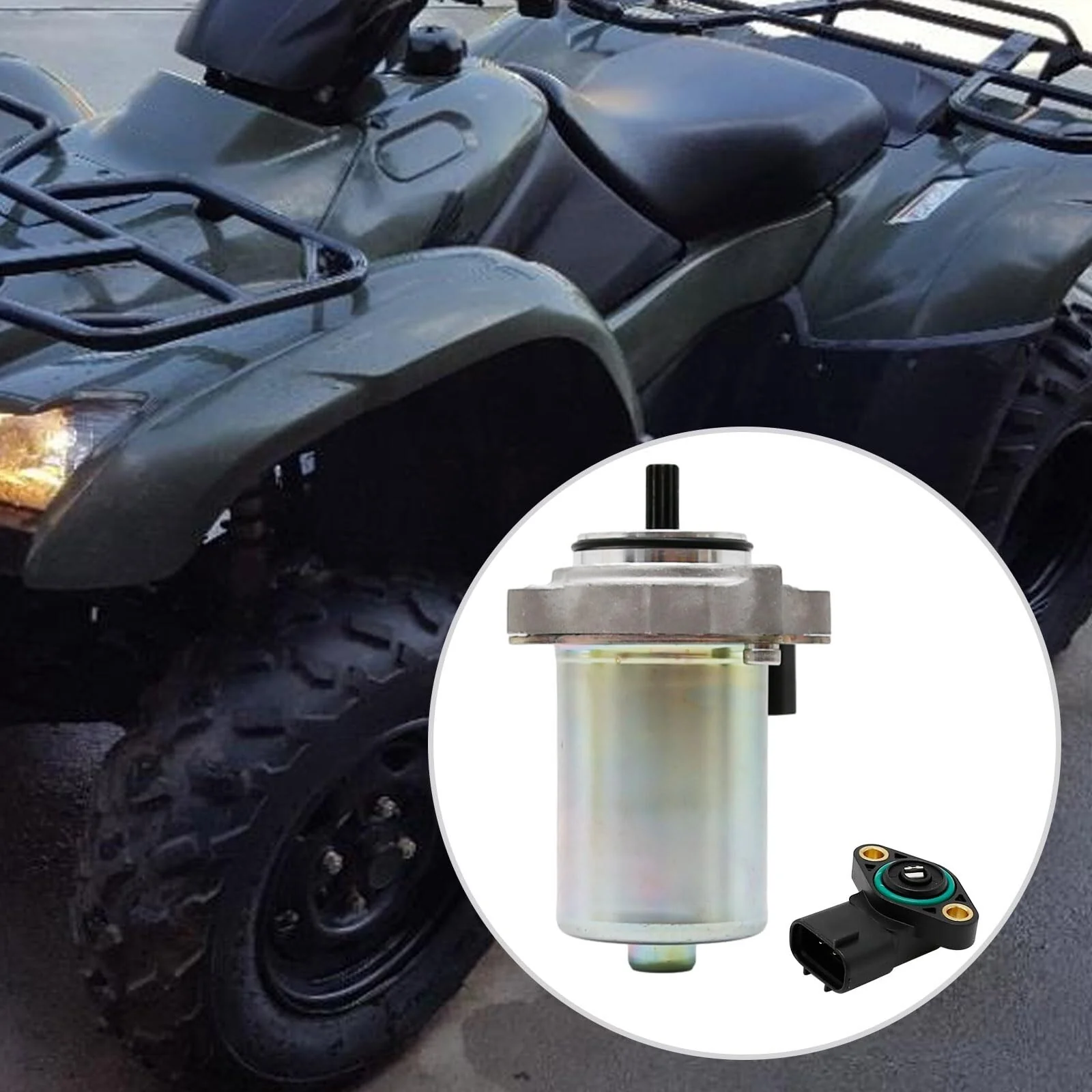 Power Shift Control Motor with Angle Sensor Replacement for Honda TRX420FA 2009 - Image 7