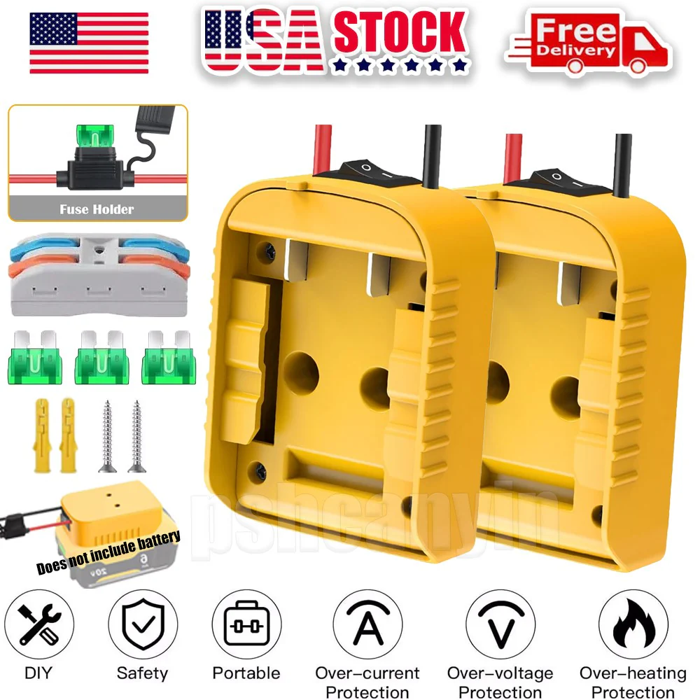 18V-20V Battery Converter and Wheel Adapter Kit Compatible with Dewalt Tools - Image 9
