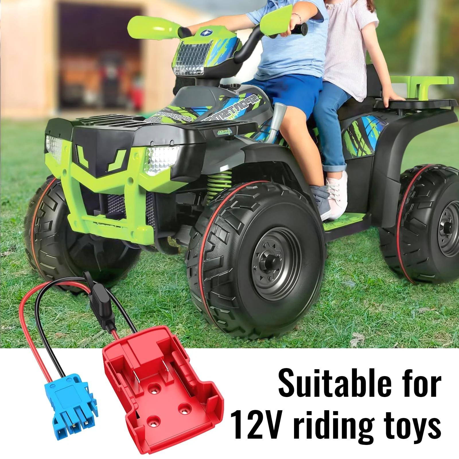 Power Wheel Adapter with Wire Harness Compatible with Milwaukee Battery - Image 5