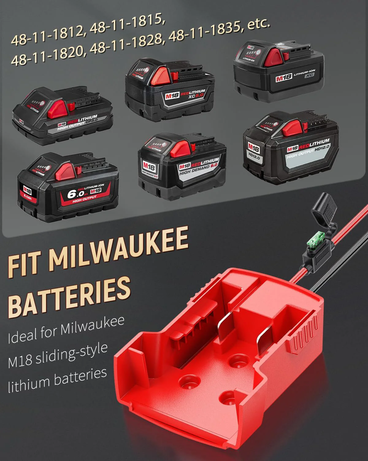Milwaukee M18 Battery Adapter for Peg Perego and Power Wheels Ride-On Vehicles - Image 6