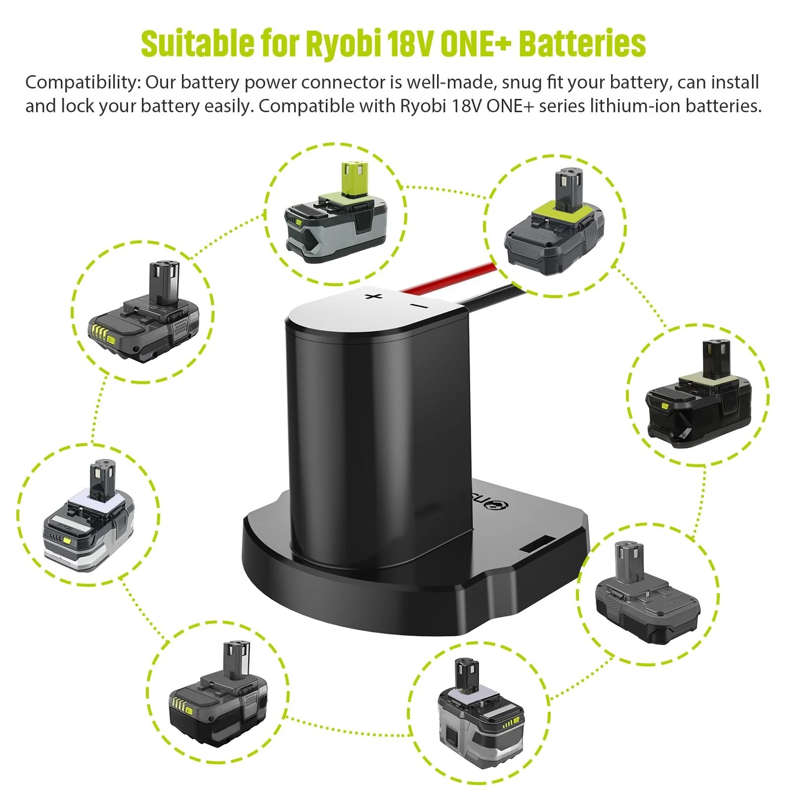 Battery Adapter with Fuse & Switch for 18V ONE+ Power Wheels - Image 3
