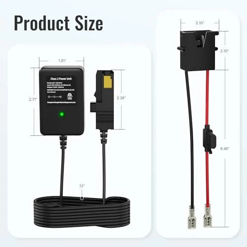 12 Volt Power Wheel Charger with 12 AWG Wire Harness and Connector - Image 3