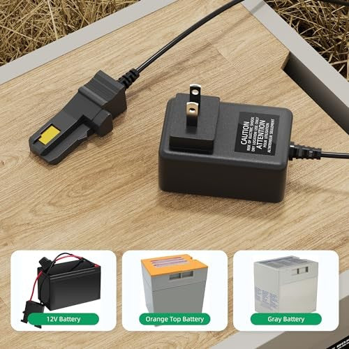 12 Volt Power Wheel Charger with 12 AWG Wire Harness and Connector - Image 6