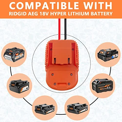 Ridgid AEG 18V Hyper Battery Dock Adapter for Power Wheels - Image 7