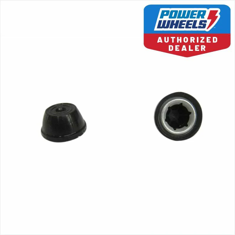 Power Wheels 00801-0226 0.437 Retainer Cap Wheel Push Piece Black 2-Pack - Image 4