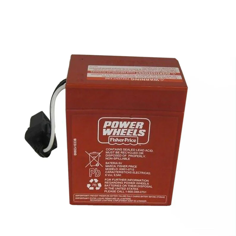 Power Wheels 00801-0712 Red 6V Battery with 1-Year Warranty
