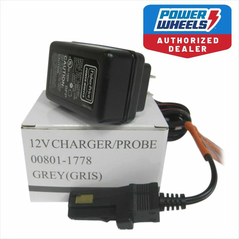 Power Wheels 00801-1778 12V Battery and Charger with 1-Year Warranty