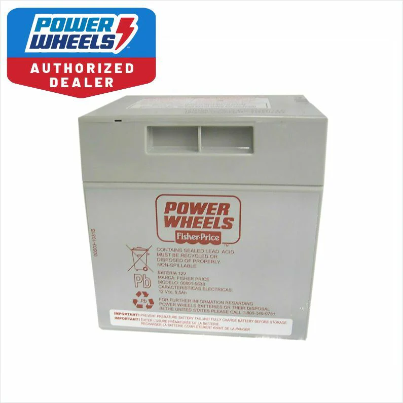 Power Wheels 12 Volt Genuine Battery with 1 Year Full Warranty