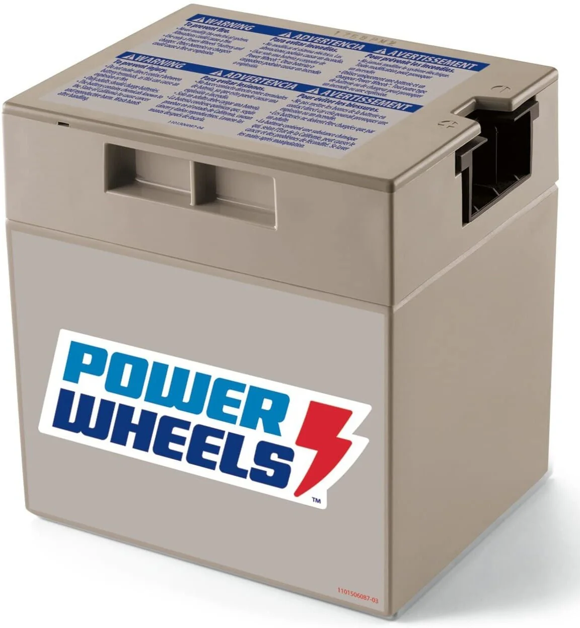 12 Volt Rechargeable Battery for Ride-On Toy Car, Grey - Image 3
