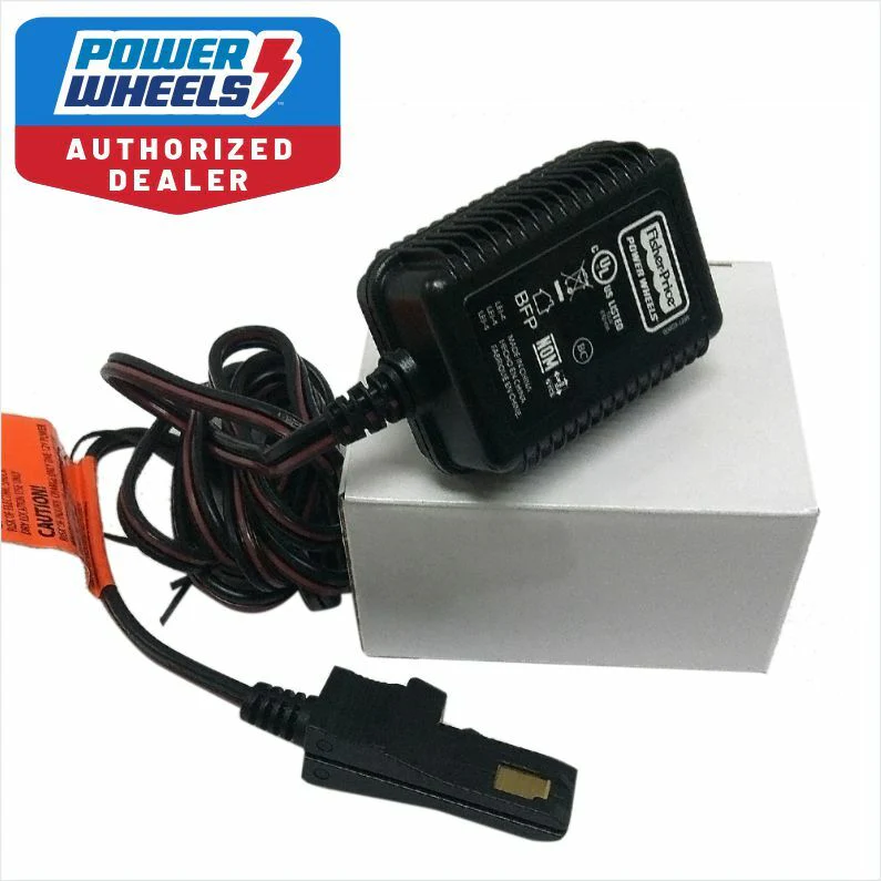 12V Charger for Power Wheels Ride-On Jeep, Barbie and Cadillac with 1-Year Warranty
