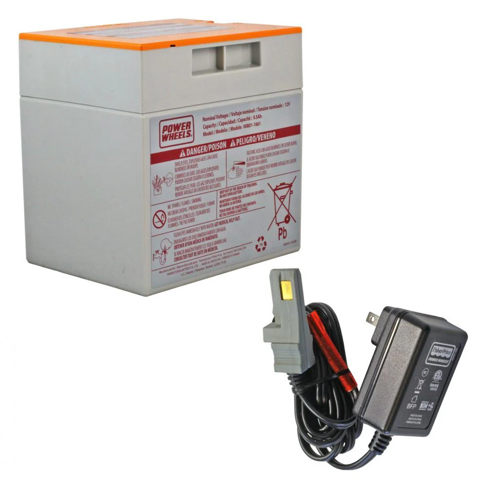 12V Orange Power Wheels Battery Kit with Charger - Image 2