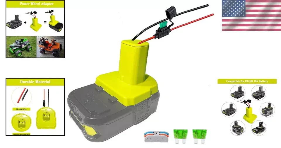 18V Battery Conversion Kit with Replaceable Fuse for Power Wheels Safe and Reliable - Image 8