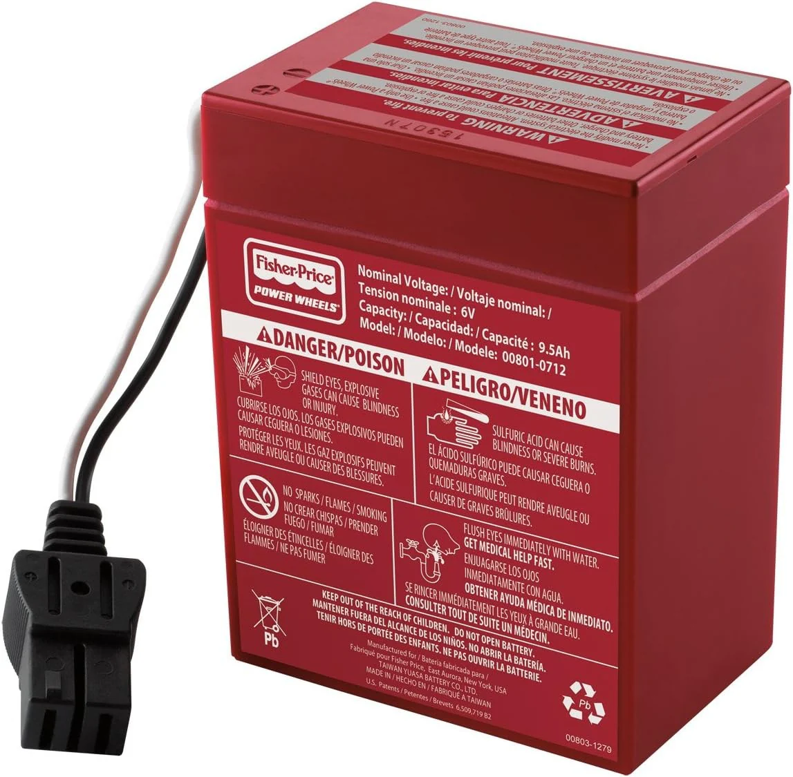 6 Volt Rechargeable Battery for Power Wheels