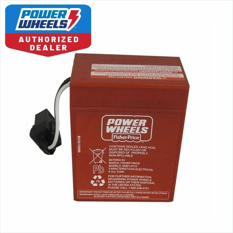 Genuine 6V Red Replacement Battery for Power Wheels Harley-Davidson Ride-On - Image 4