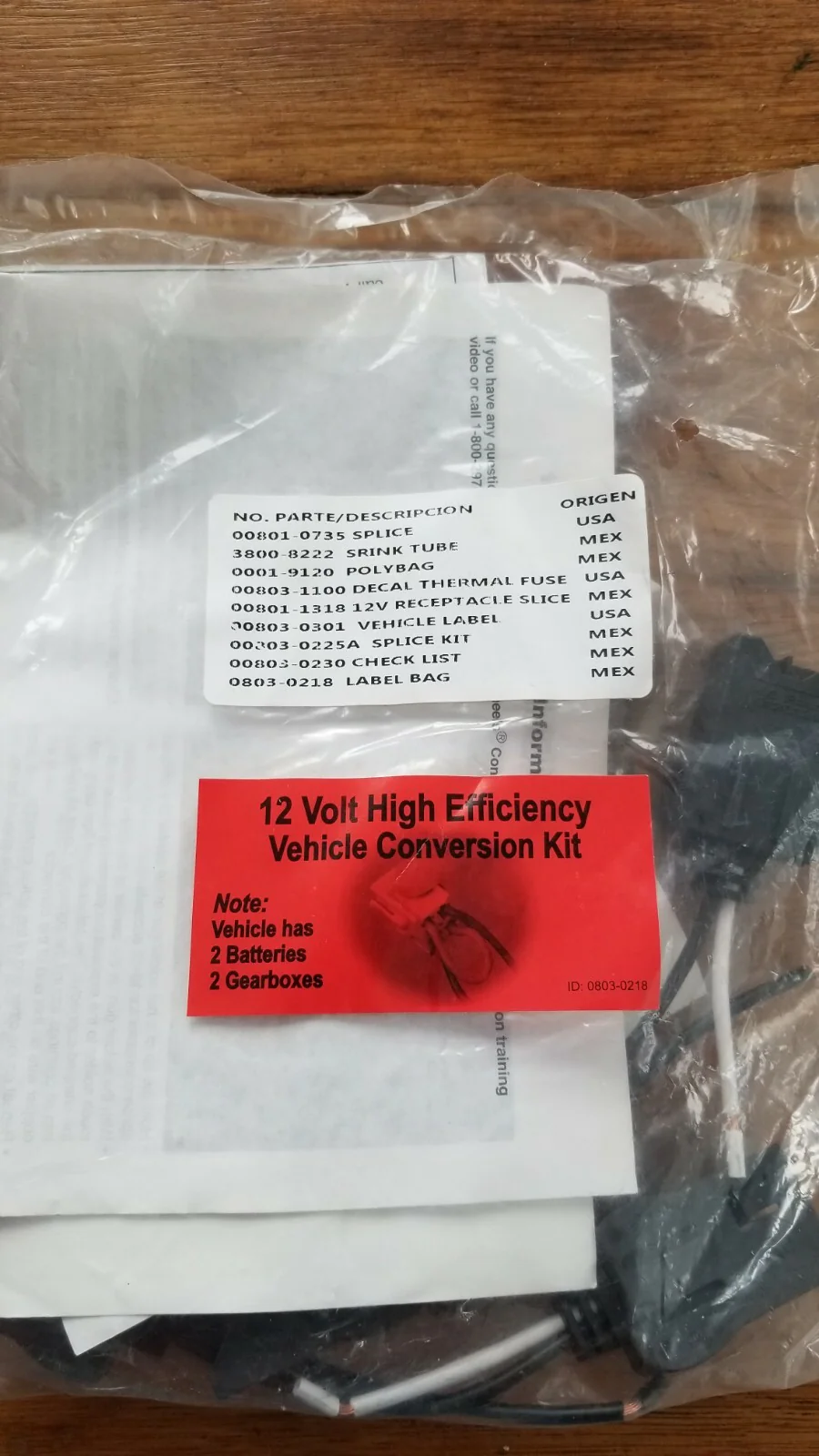 Power Wheels 803-218 12 Volt High Efficiency Vehicle Conversion Kit with Red Carry Bag