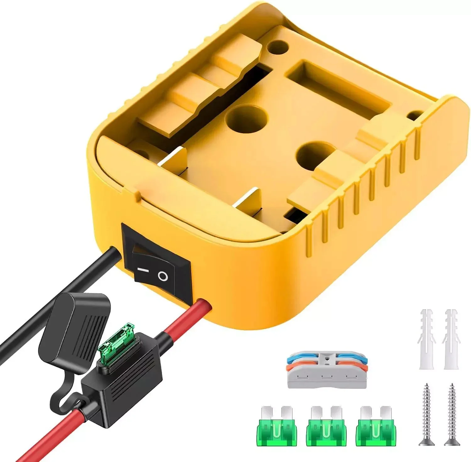 Power Wheels Adapter and Battery Kit Compatible with 20V Dewalt Batteries