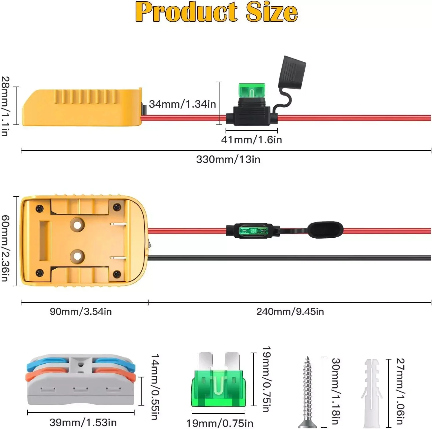 Power Wheels Adapter and Battery Kit Compatible with 20V Dewalt Batteries - Image 7
