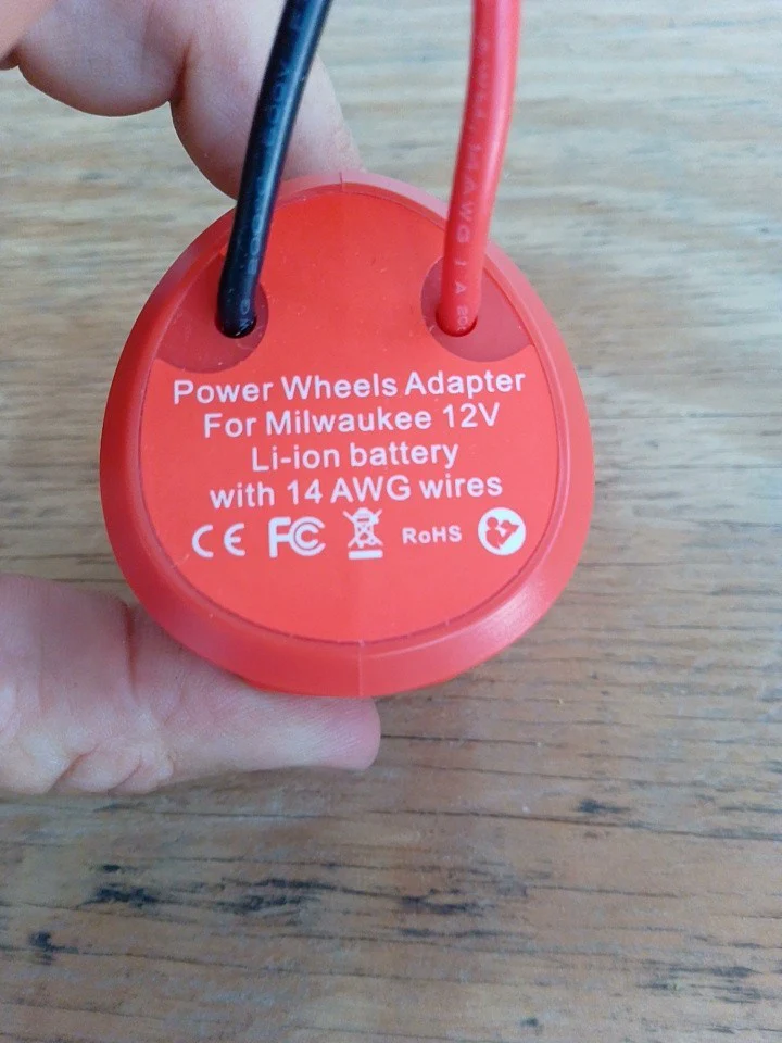 Power Wheels 12V Adapter for Milwaukee Batteries - Image 3